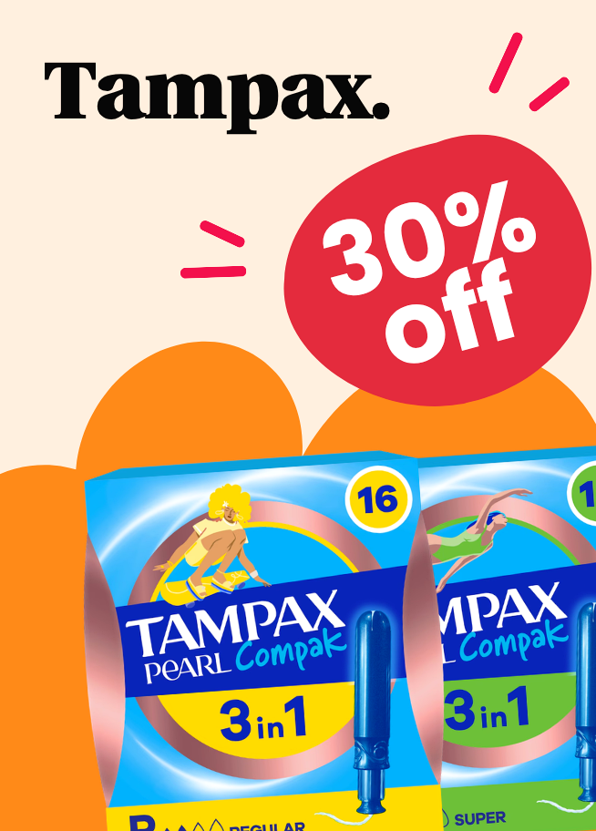 30% Off Tampax