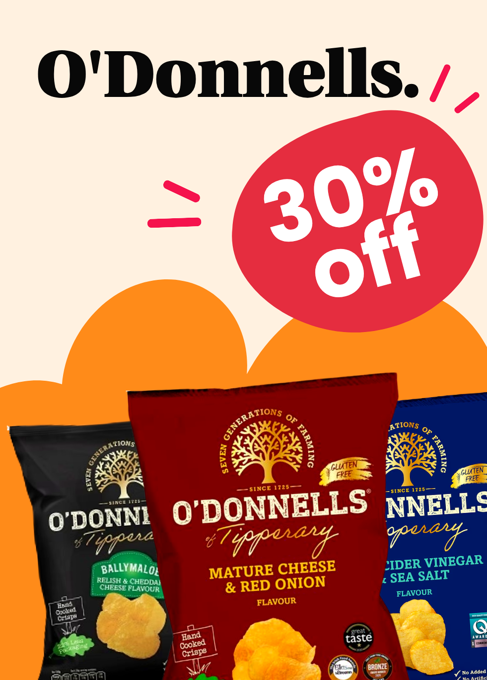 30% Off O'Donnells