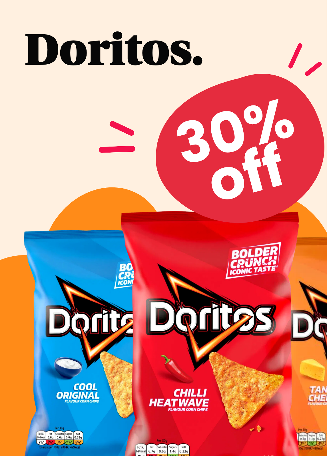30% Off Doritos