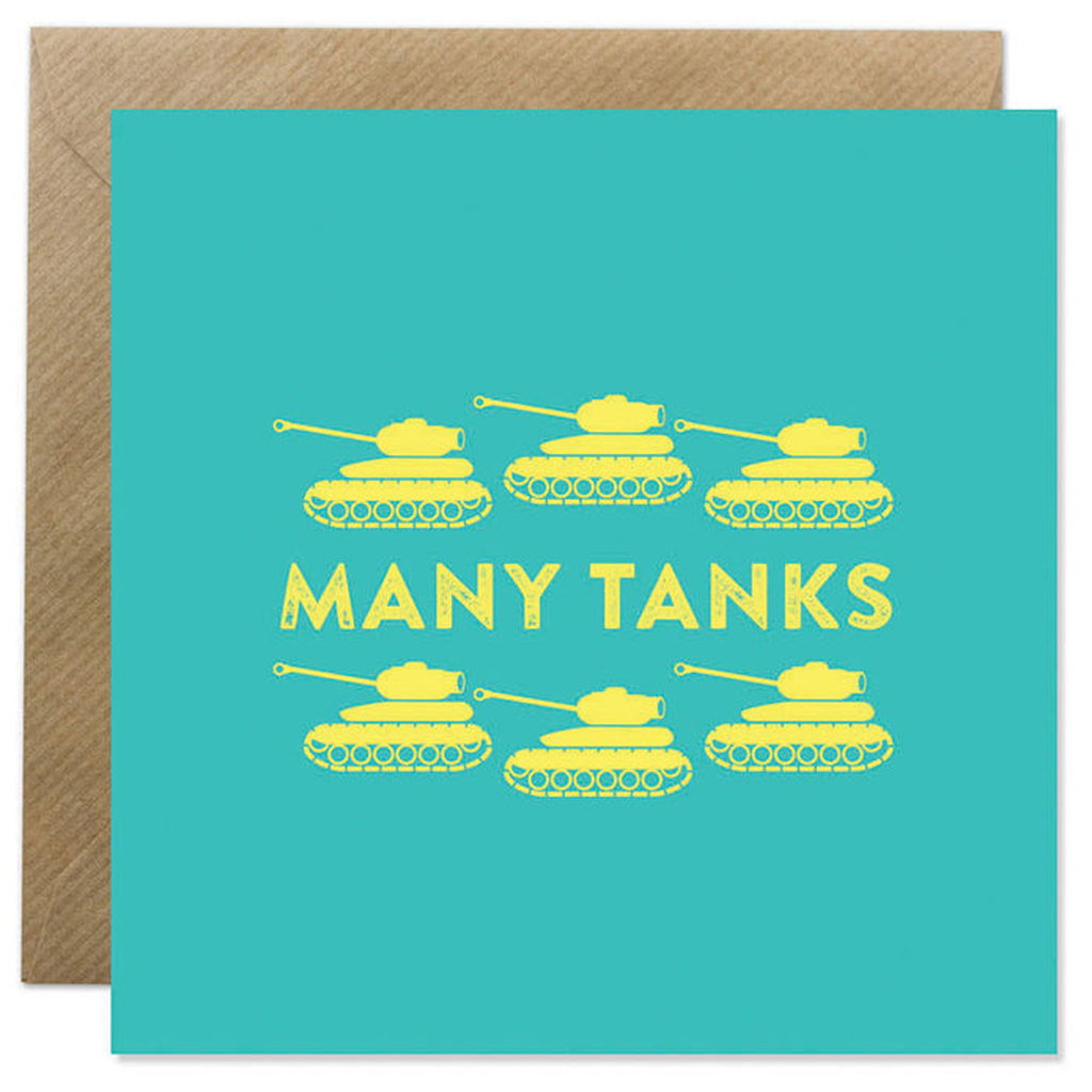 Many Tanks Greeting Card