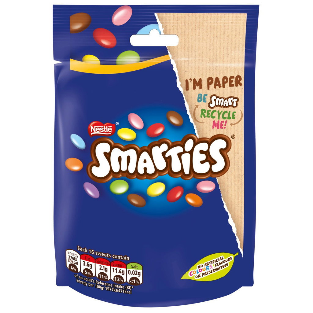 Nestle Smarties Pouch, 105g