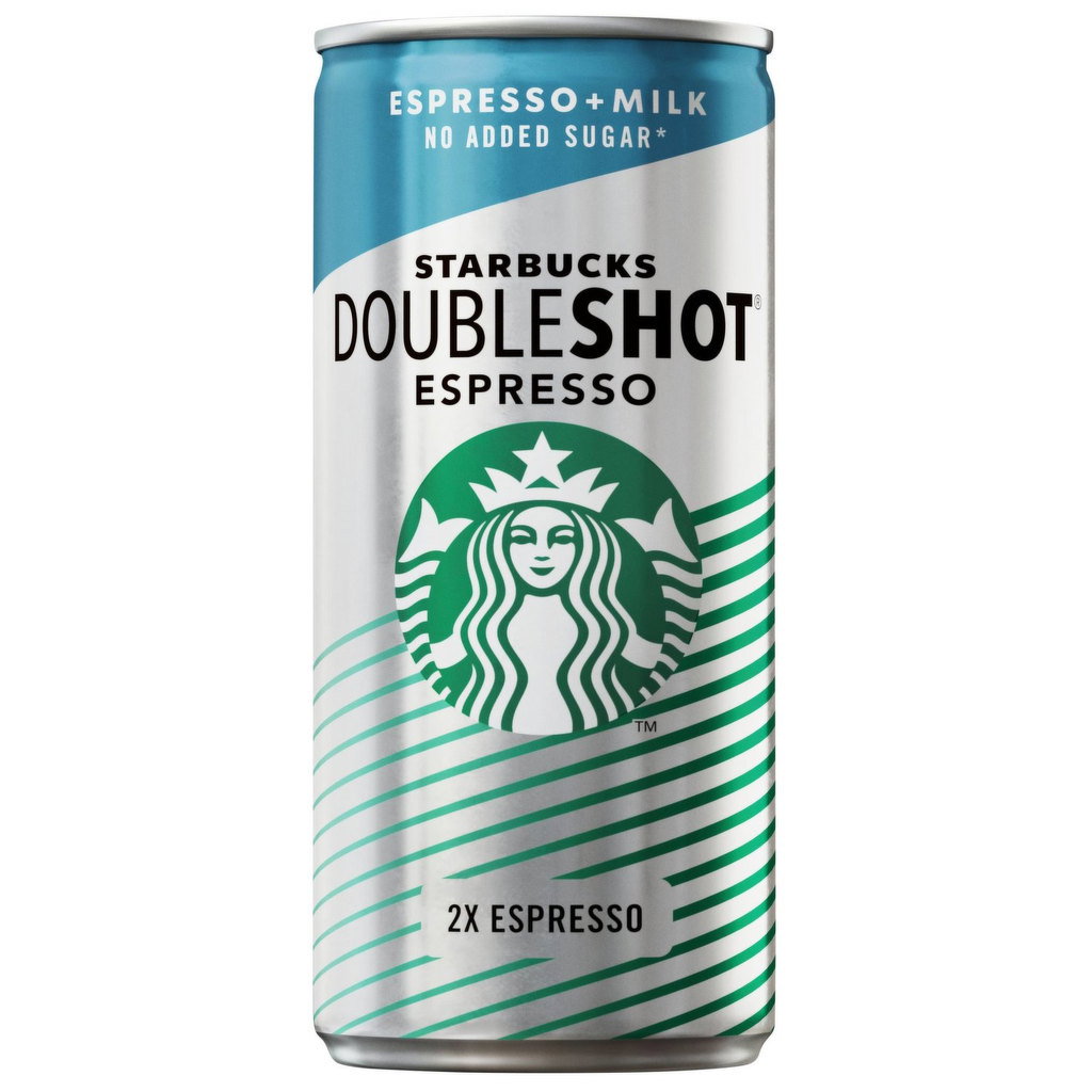 Starbucks Iced Double Espresso Can No Added Sugar, 200ml