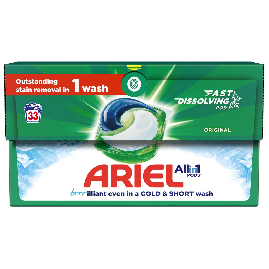 Ariel 3in1 Original Laundry Pods, 33 washes