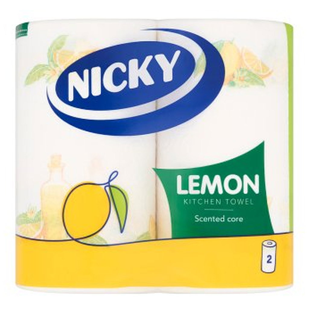 Nicky Lemon Kitchen Rolls, 2pk