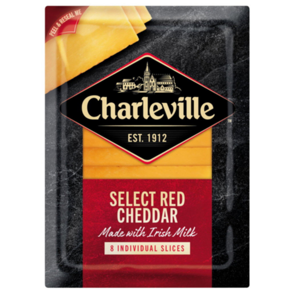 Charleville Select Red Cheddar Slices, 160g