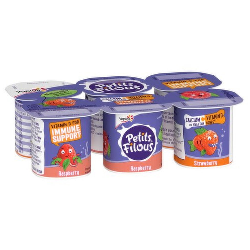 Petits Filous Strawberry And Raspberry Fromage Frais, 6 x 47g