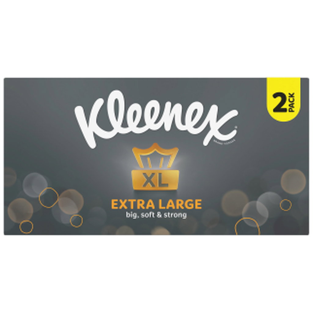 Kleenex Extra Large Tissues, 2 x 90 sheets