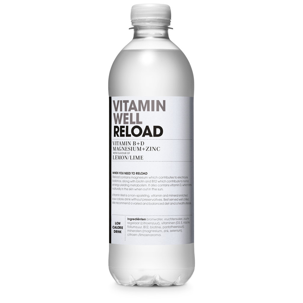 Vitamin Well Reload, Lemon & Lime, 500ml