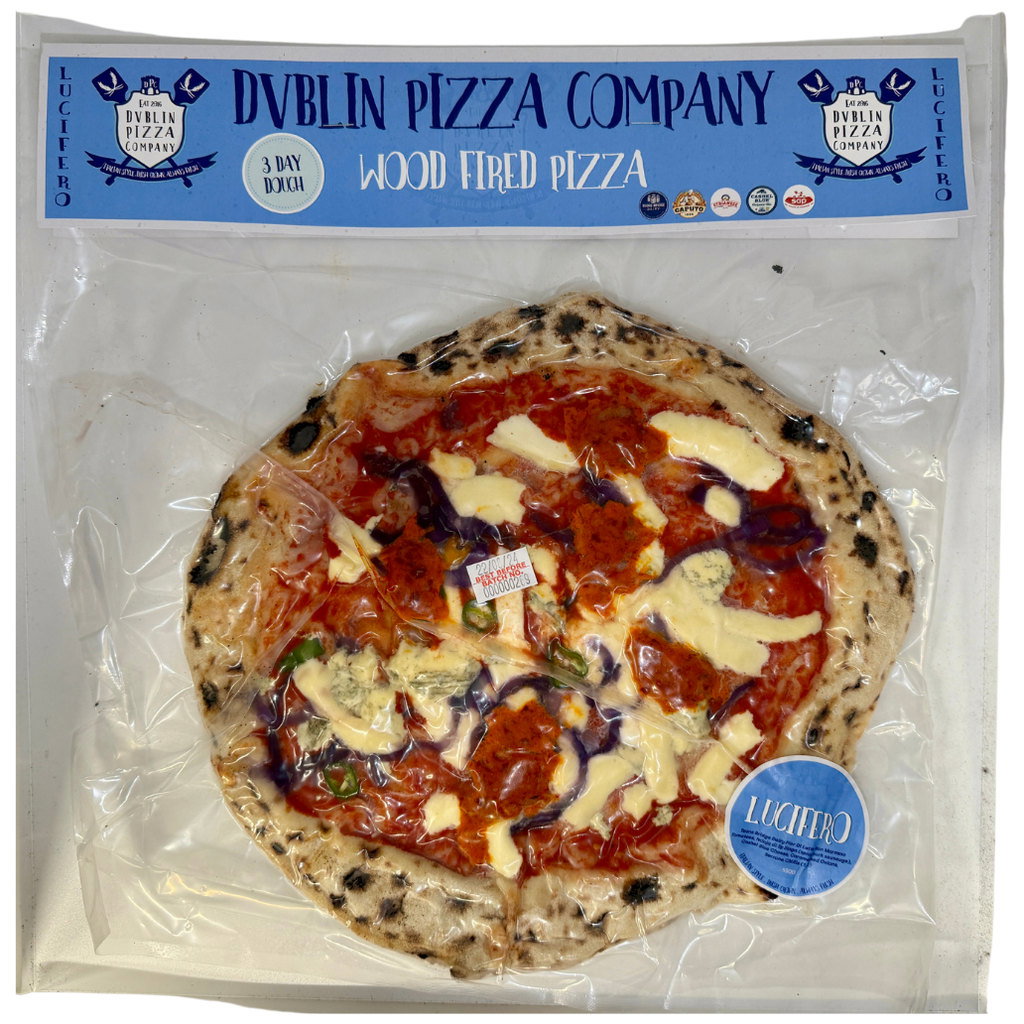 Dublin Pizza Company Lucifero Pizza (Ndjuja, red onion, cashel blue)