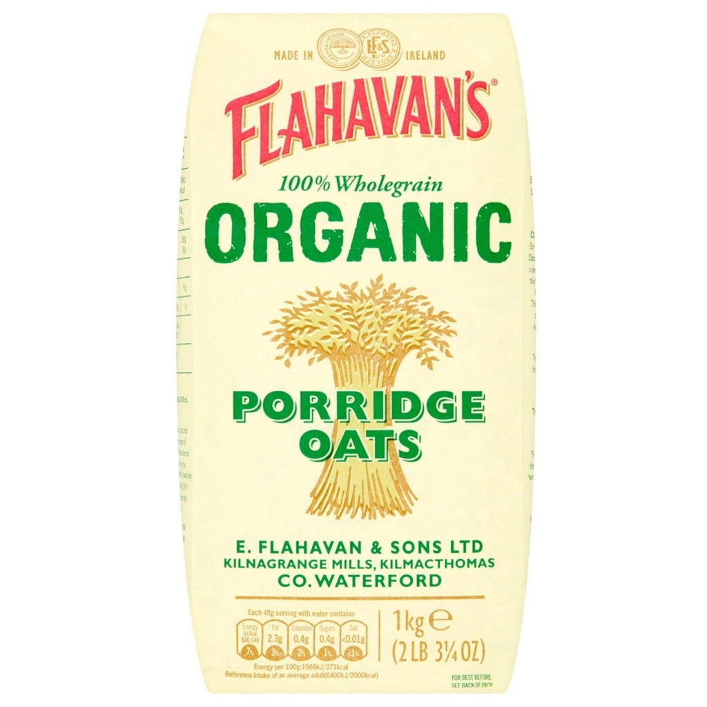 Flahavan's Organic Porridge Oats, 1kg