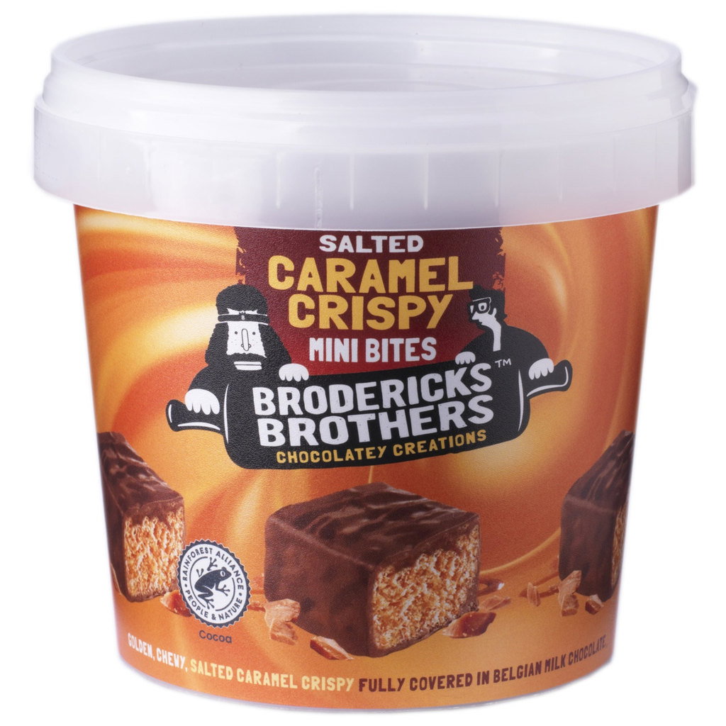 Brodericks Salted Caramel Crispy Bites Tub, 144g