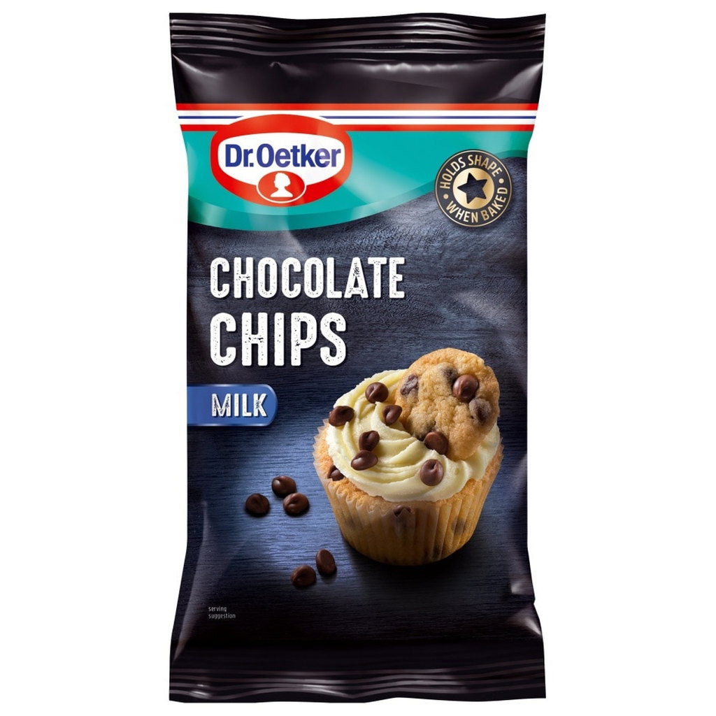 Dr. Oetker Milk Chocolate Chips, 100g