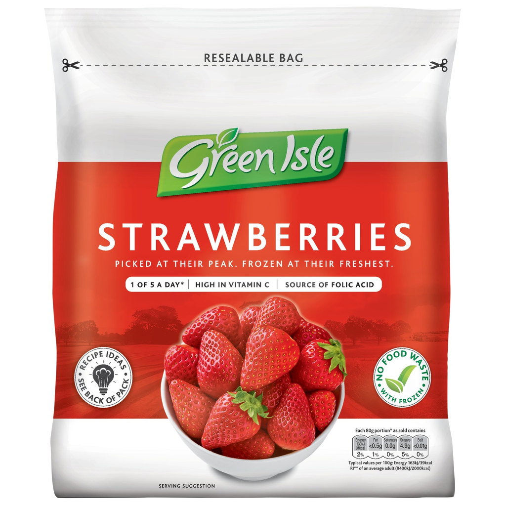Green Isle Strawberries, 340g