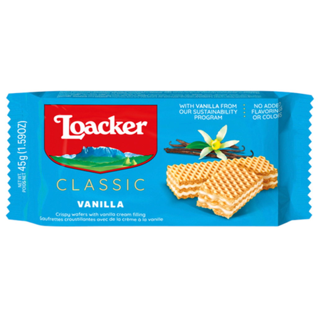 Loacker Vanilla Wafer, 45g