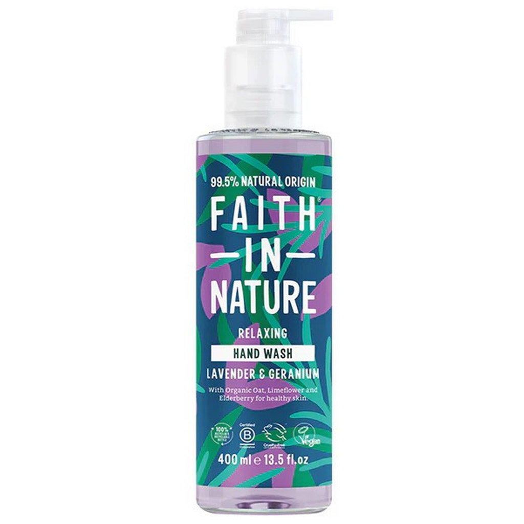 Faith in Nature Lavender & Geranium Moisturising Hand Wash, 400ml