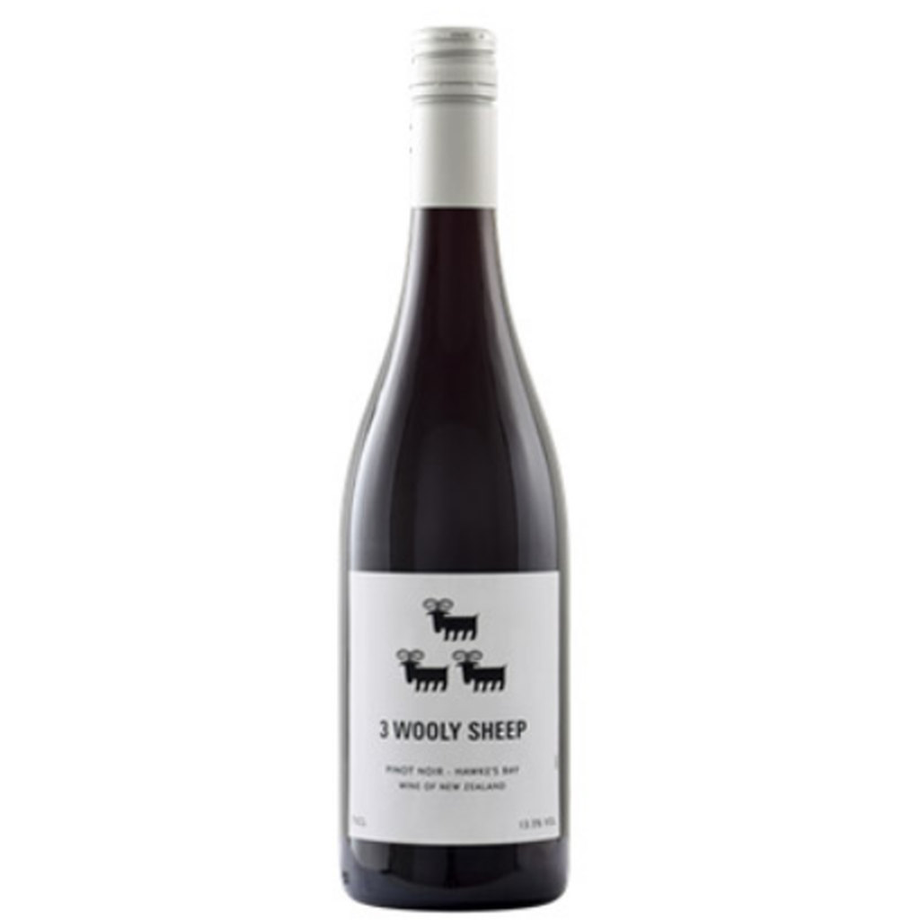 3 Wooly Sheep Pinot Noir, Marlborough Red Wine, New Zealand, 750ml
