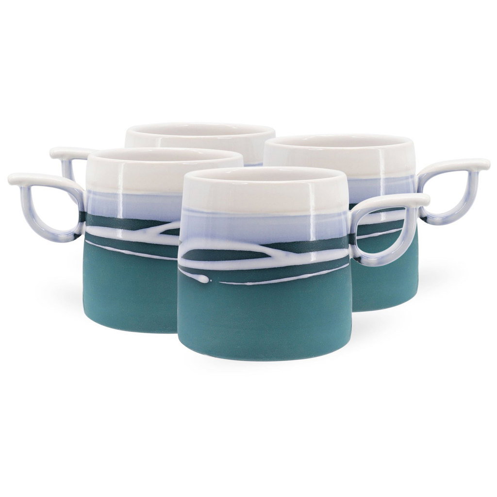 Paul Maloney Pottery Set of 4 Mugs in Gift Box (Tipperary Crystal)