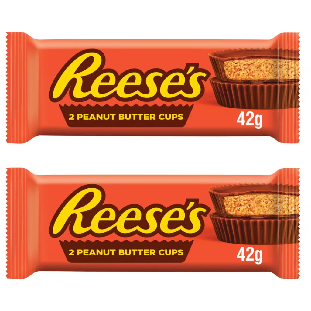 Reese's Chocolate Peanut Butter Cups, 2 x 39.5g