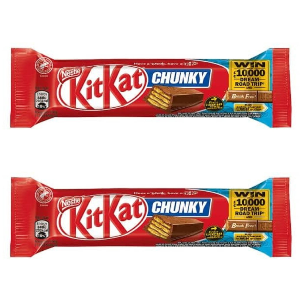 KitKat Chunky Milk Chocolate Bar, 2 x 40g