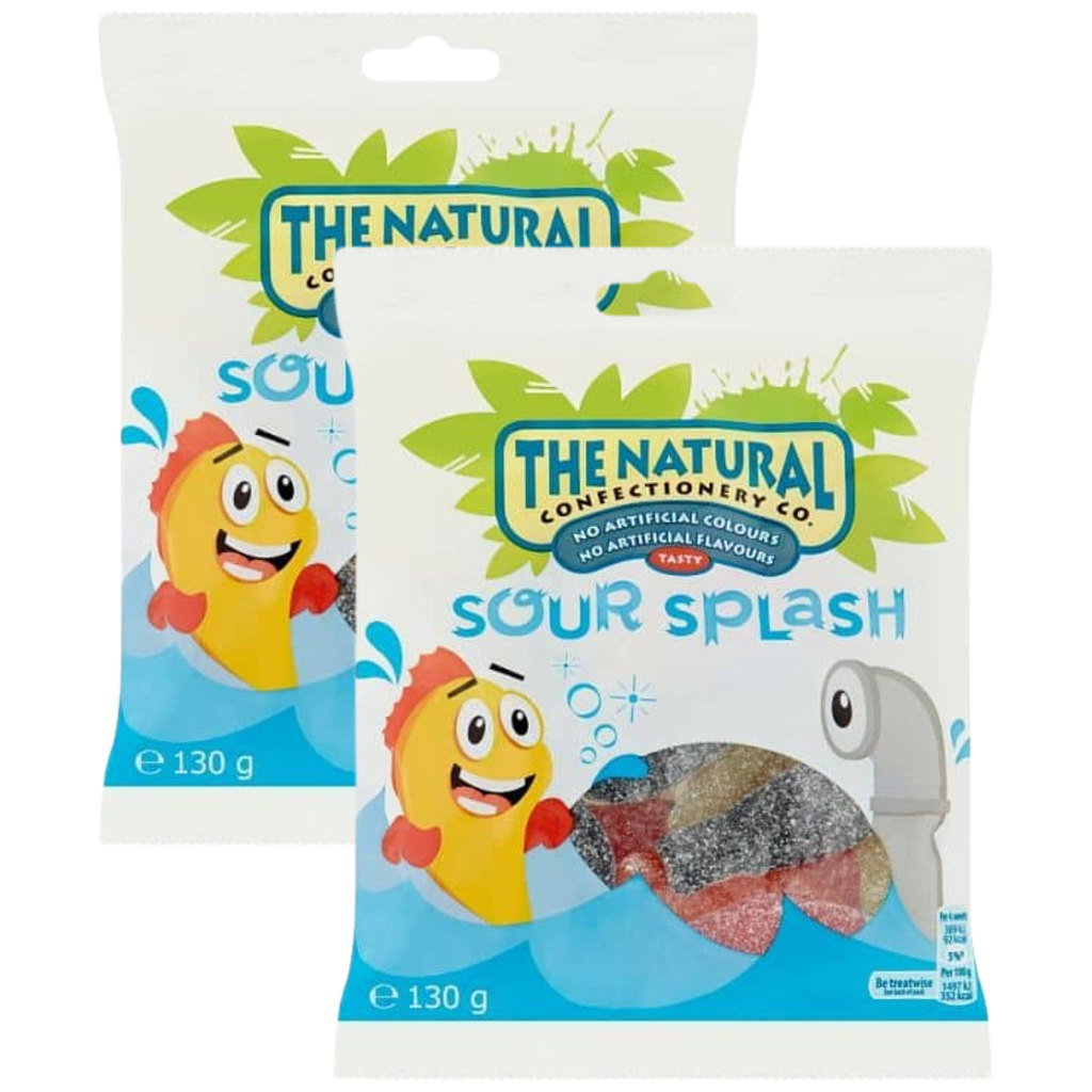 Natural Confectionery Co Sour Splash Bag Sweets, 2 x 110g