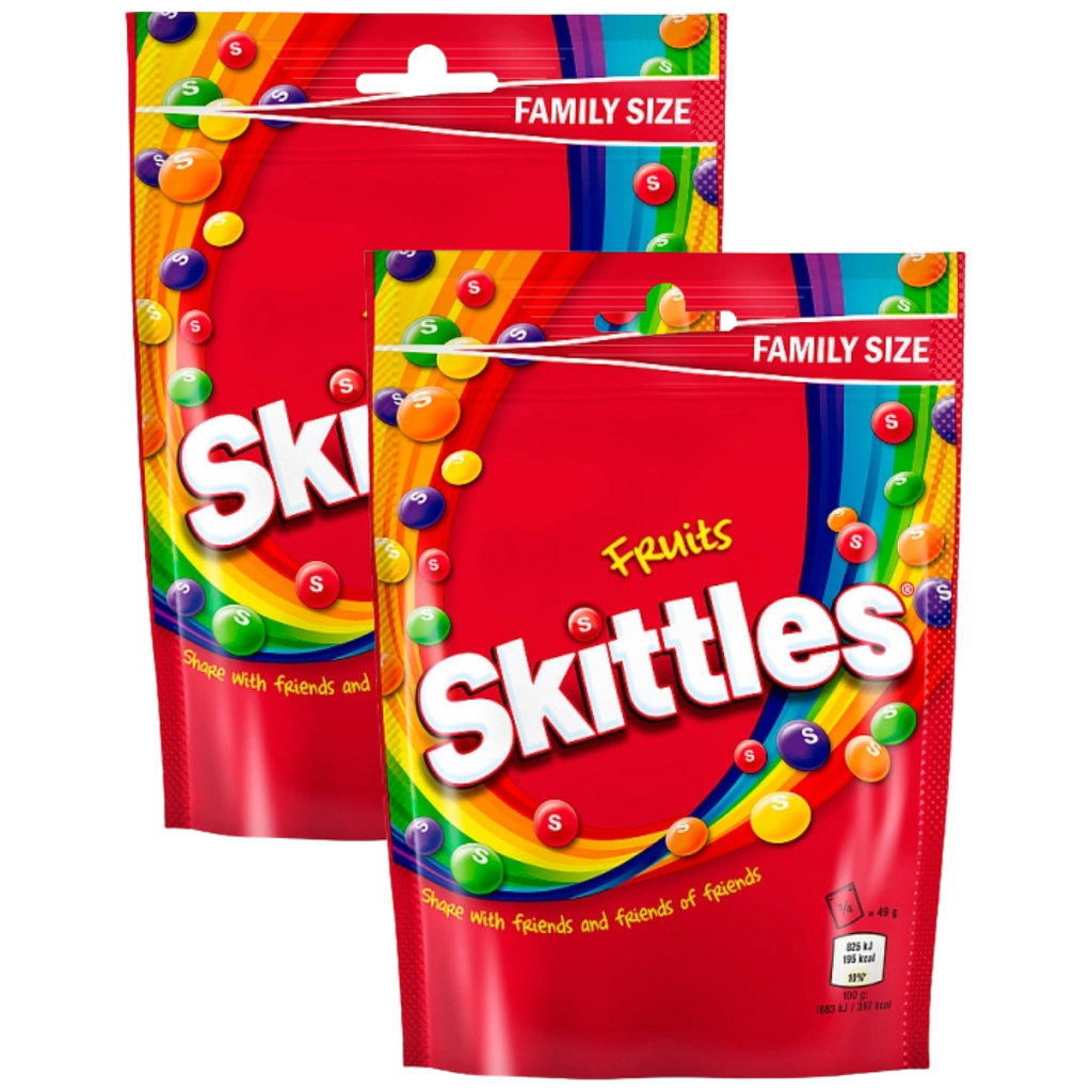 Skittles Fruits Pouch, 2 x 136g