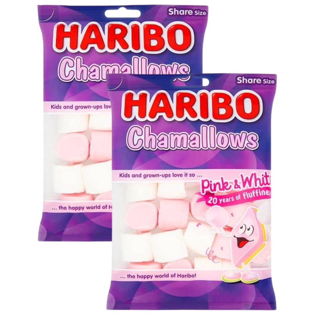 Haribo Chamallows Marshmallow Sweets, 2 x 140g