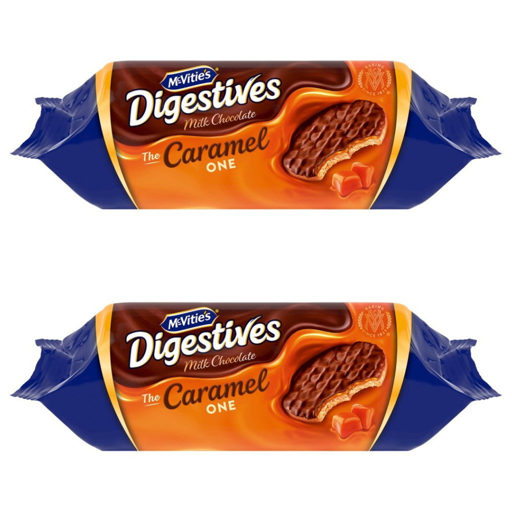 McVitie's Caramel Milk Chocolate Digestives, 2 x 250g