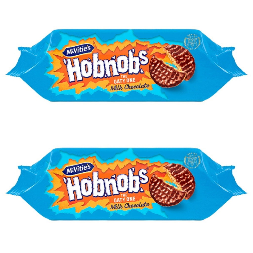 McVitie's Chocolate Hobnobs Biscuits, 2 x 262g