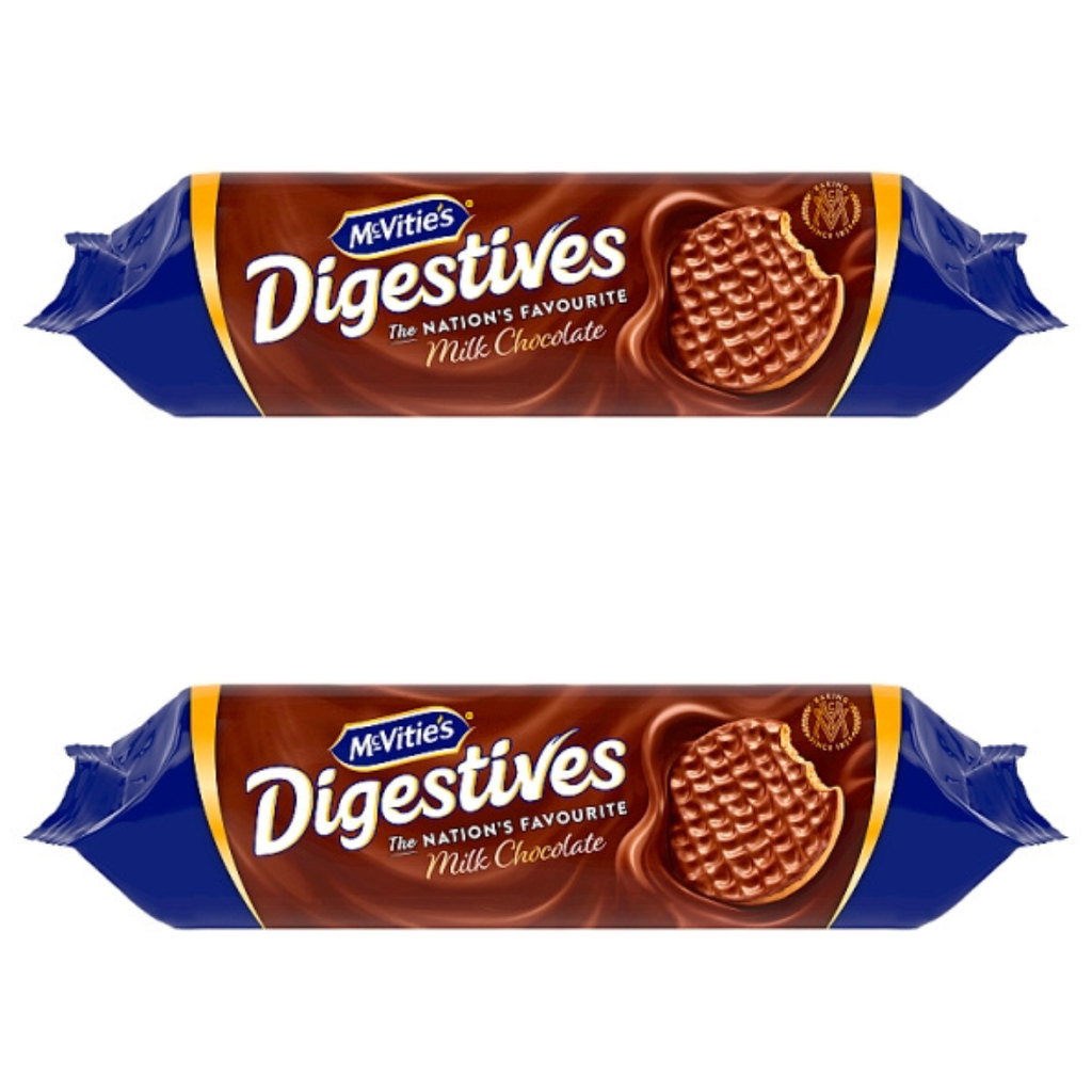 McVitie's Milk Chocolate Digestive Biscuits, 2 x 400g