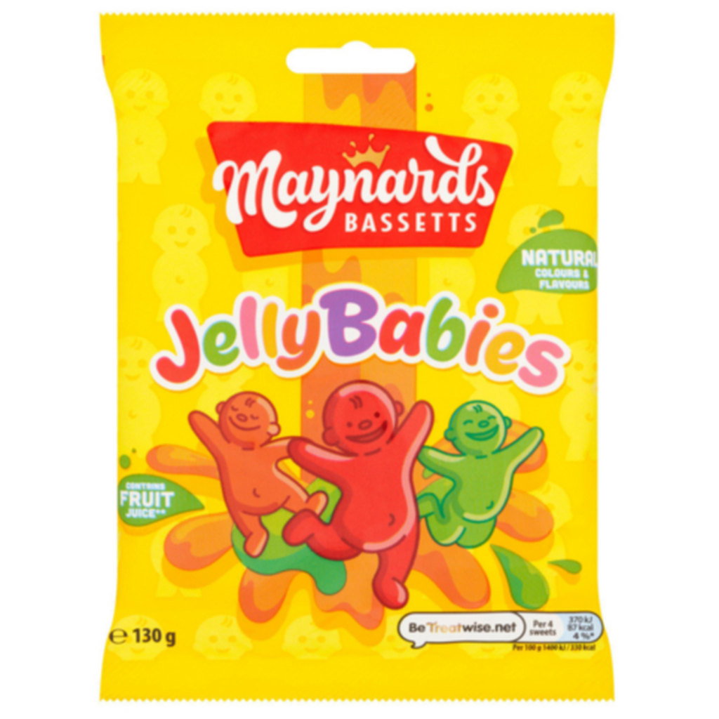 Maynards Bassetts Jelly Babies, 130g