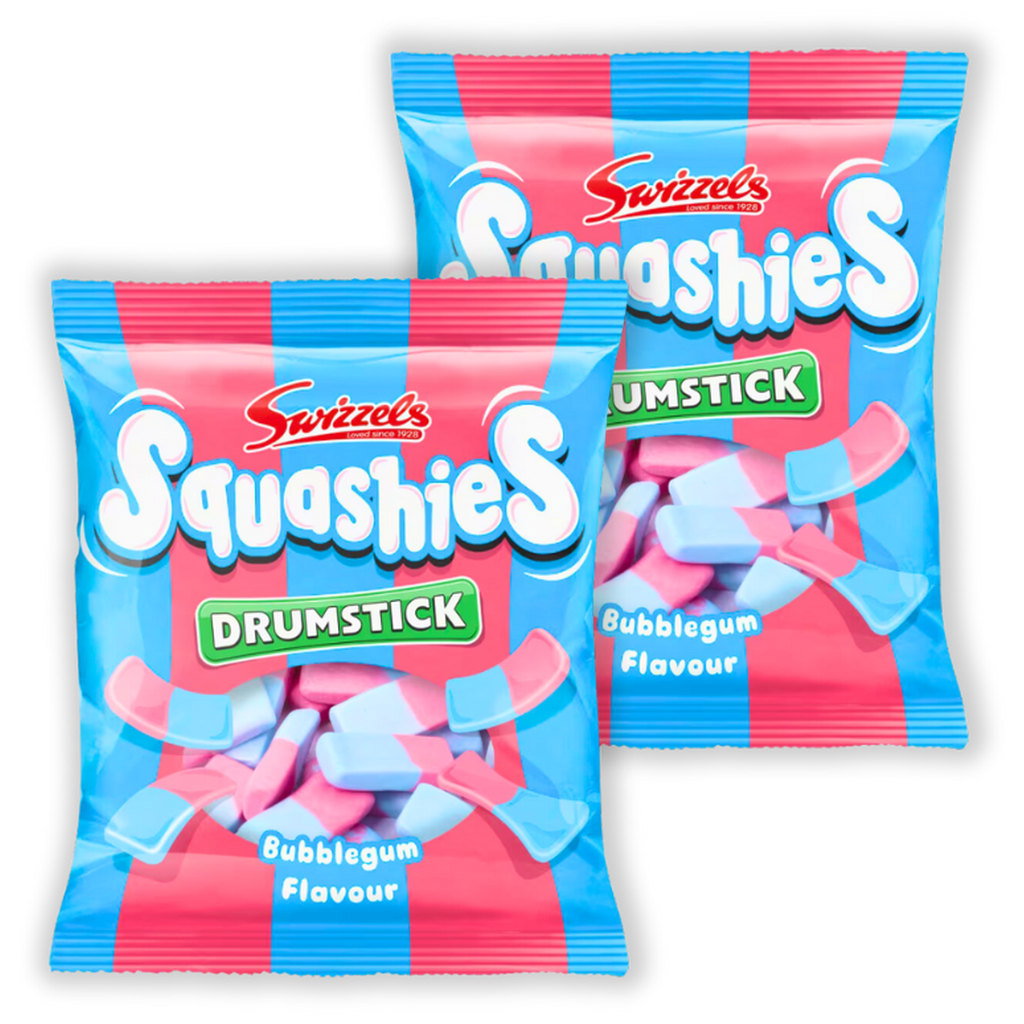 Swizzels Squashies Drumstick Bubblegum, 2 x 120g