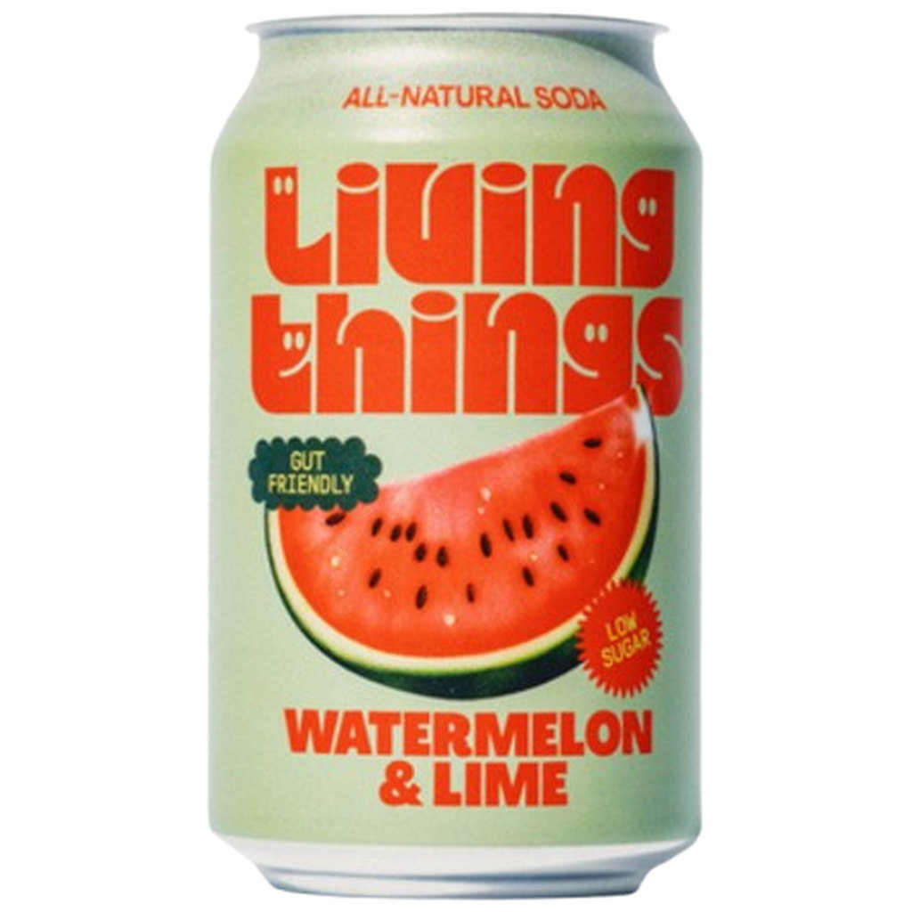 Living Things - Watermelon & Lime Soda, 330ml