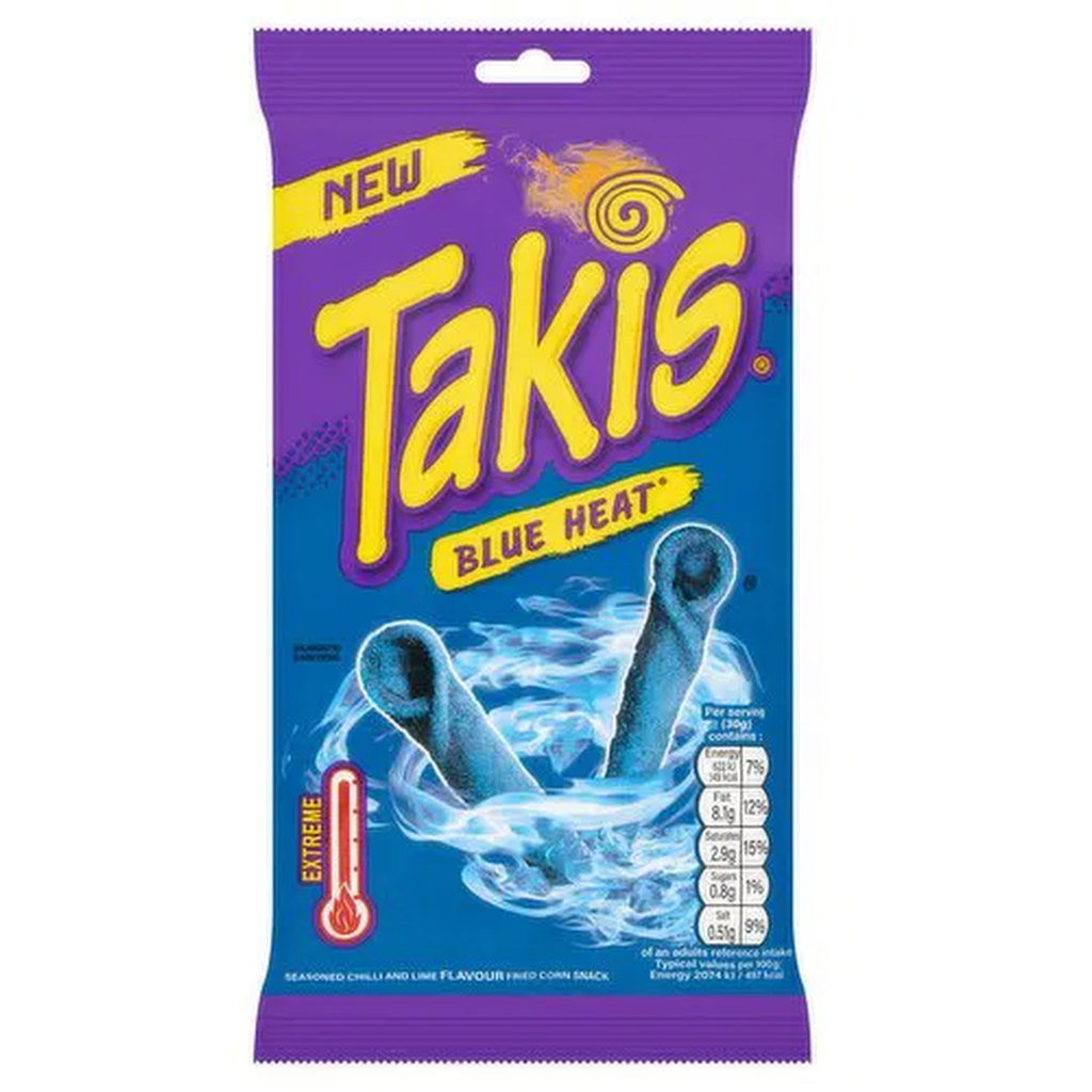 Takis Blue Heat Rolled Tortilla Chips, 100g