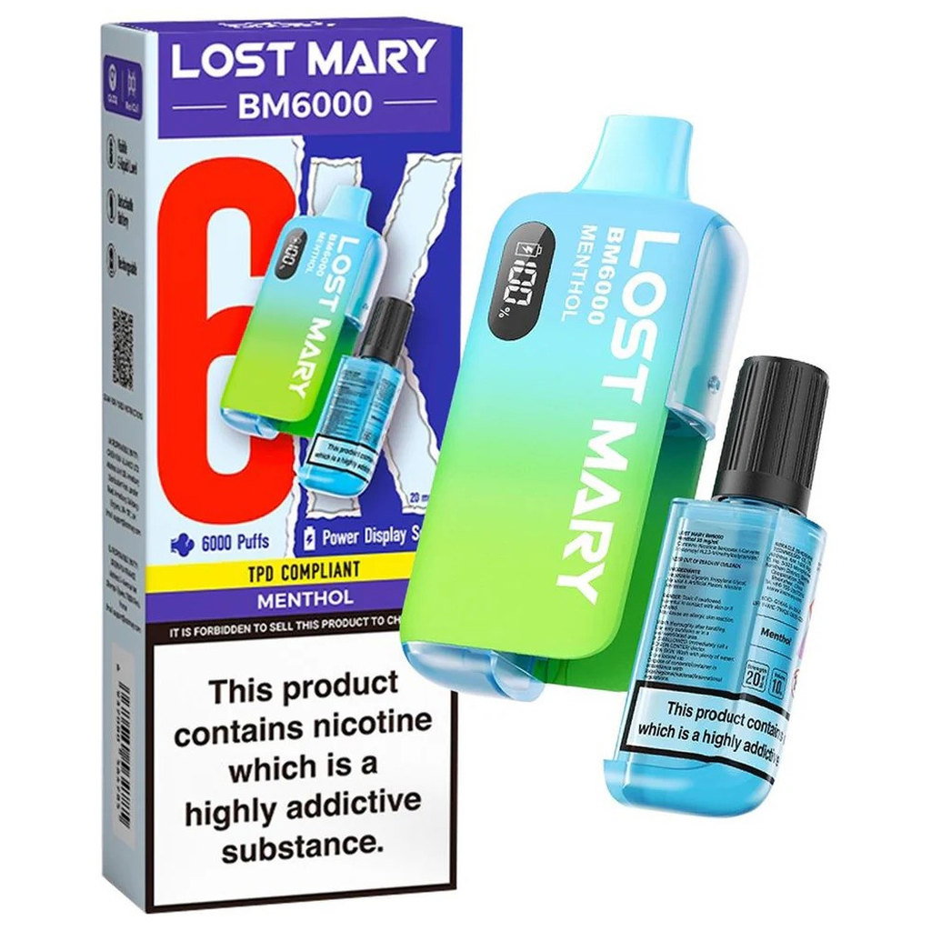 Lost Mary BM6000 Menthol Vape 20mg
