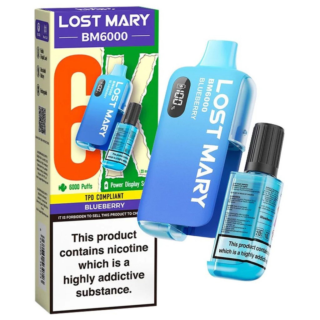 Lost Mary BM6000 Blueberry Vape 20mg