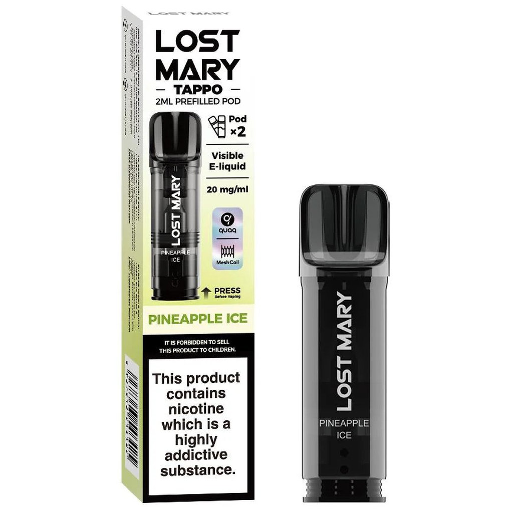 Lost Mary Tappo Vape Pod - Pineapple Ice 2ml, 2 pack
