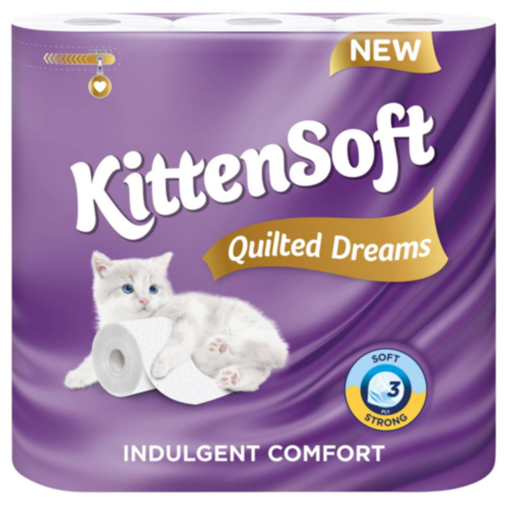 Kittensoft Quilted Dreams Toilet Tissue, 9pk