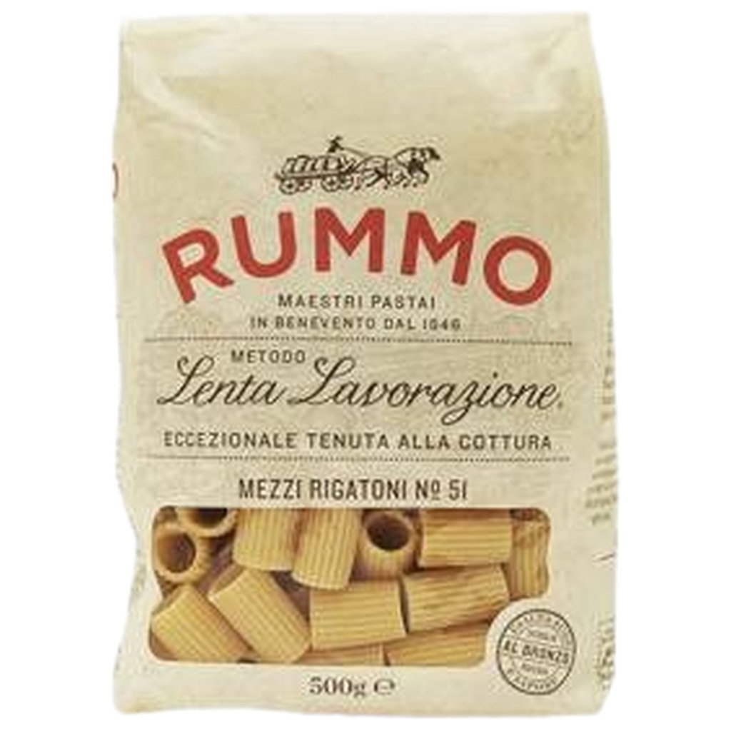 Rummo Mezzi Rigatoni Pasta, 500g