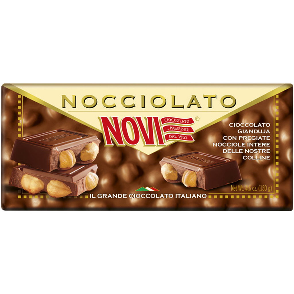 Novi Nocciolato Gianduia & Hazelnuts Bar, 130g