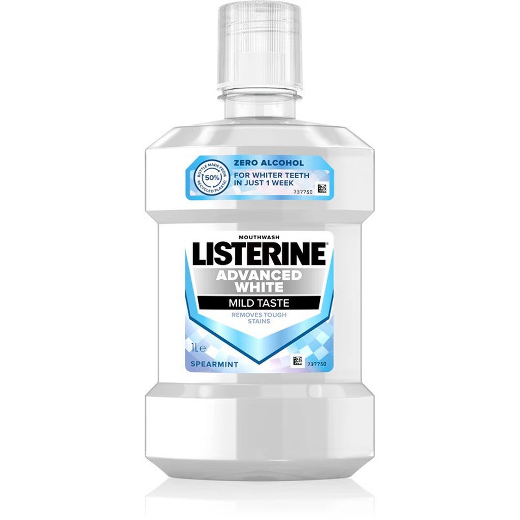 Listerine Advance Whitening Mouthwash, 1L