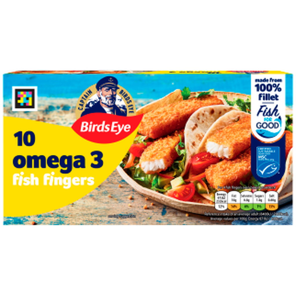 Birds Eye 10 Omega 3 Fish Fingers, 280g