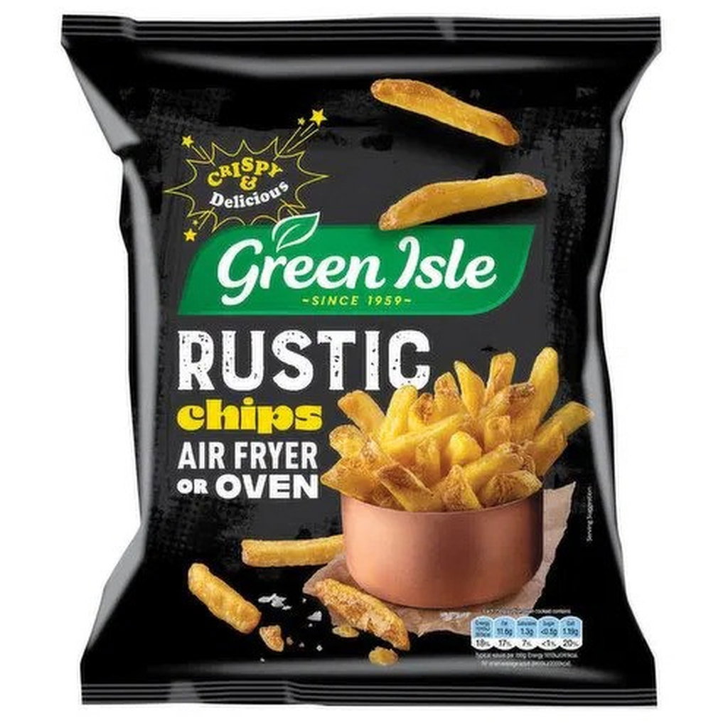 Green Isle Rustic Skin On Chips, 800g