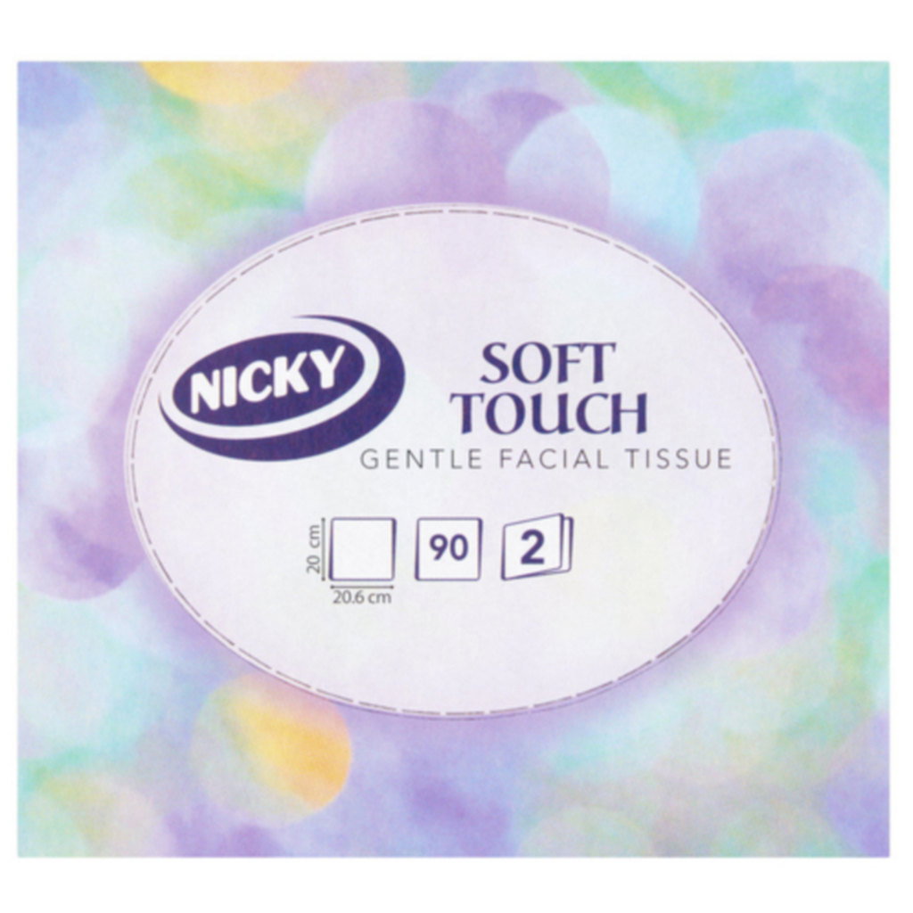 Nicky Cube Soft Touch Facial Tissue 2 Ply, 90 sheets