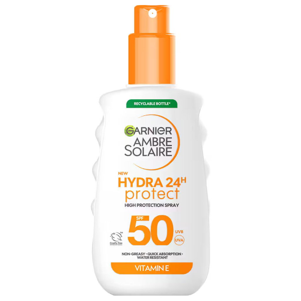 Garnier Ambre Solaire Hydra 24h Protect Sun Cream Spray SPF50, 150ml