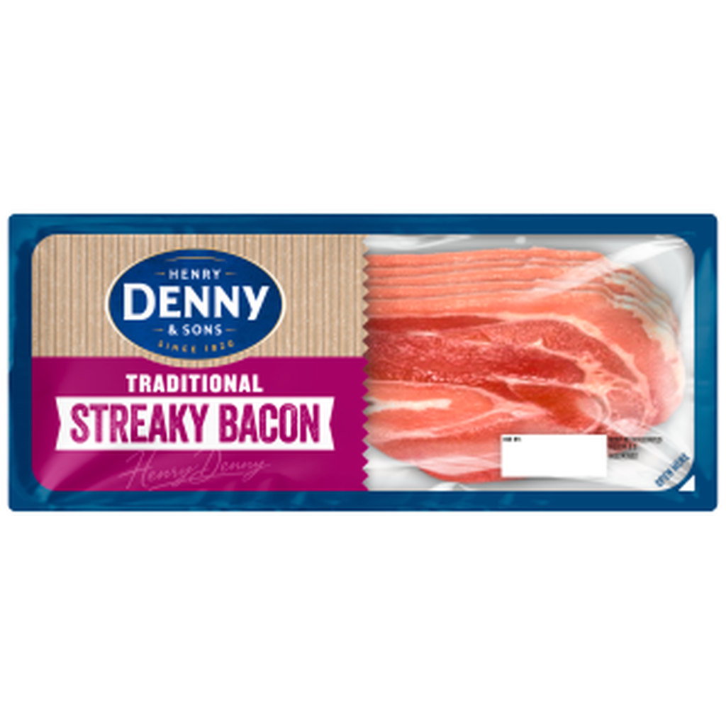 Denny Traditional Streaky Bacon Rashers, 150g