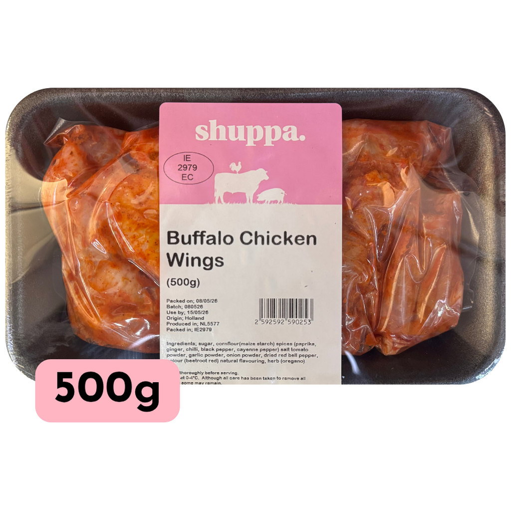 Shuppa Buffalo Chicken Wings, 500g