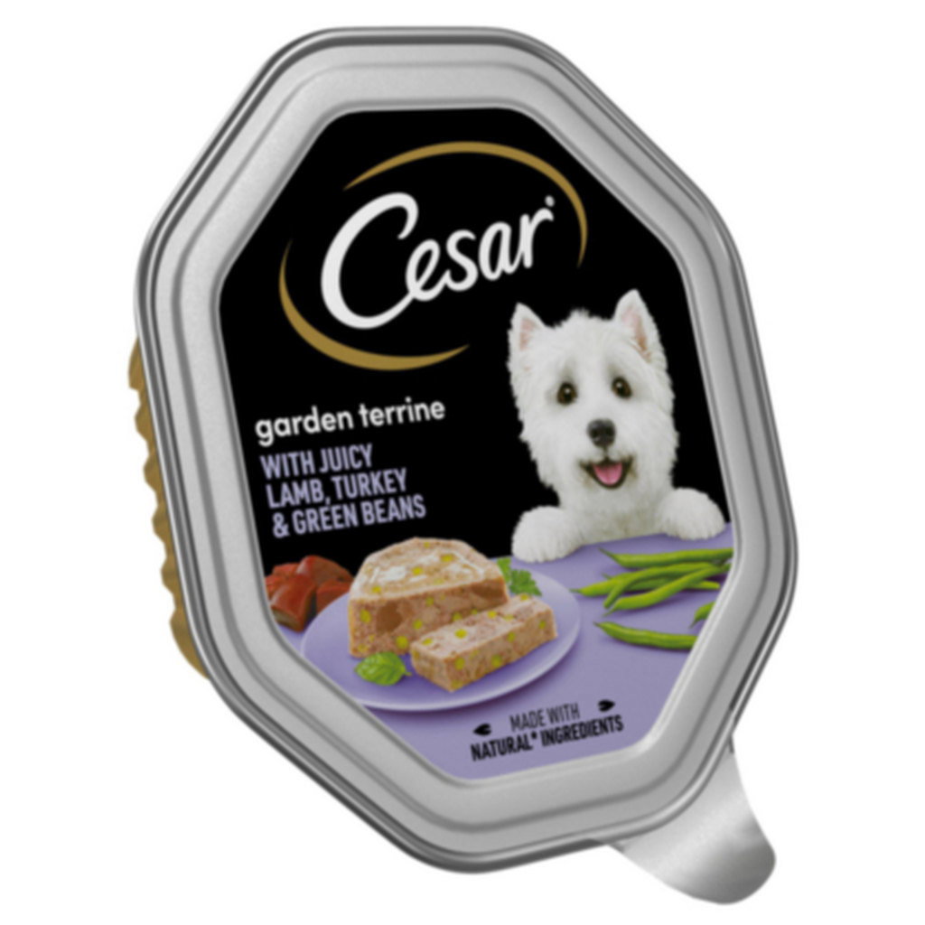 Cesar Garden Terrine Lamb, Turkey & Green Beans in Loaf Dog Food, 150g
