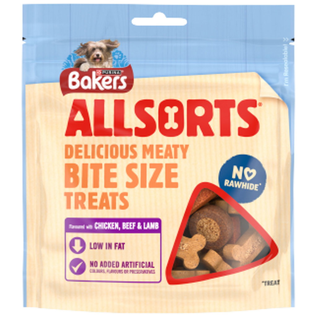 Bakers Allsorts Chicken and Beef Dog Treats, 98g