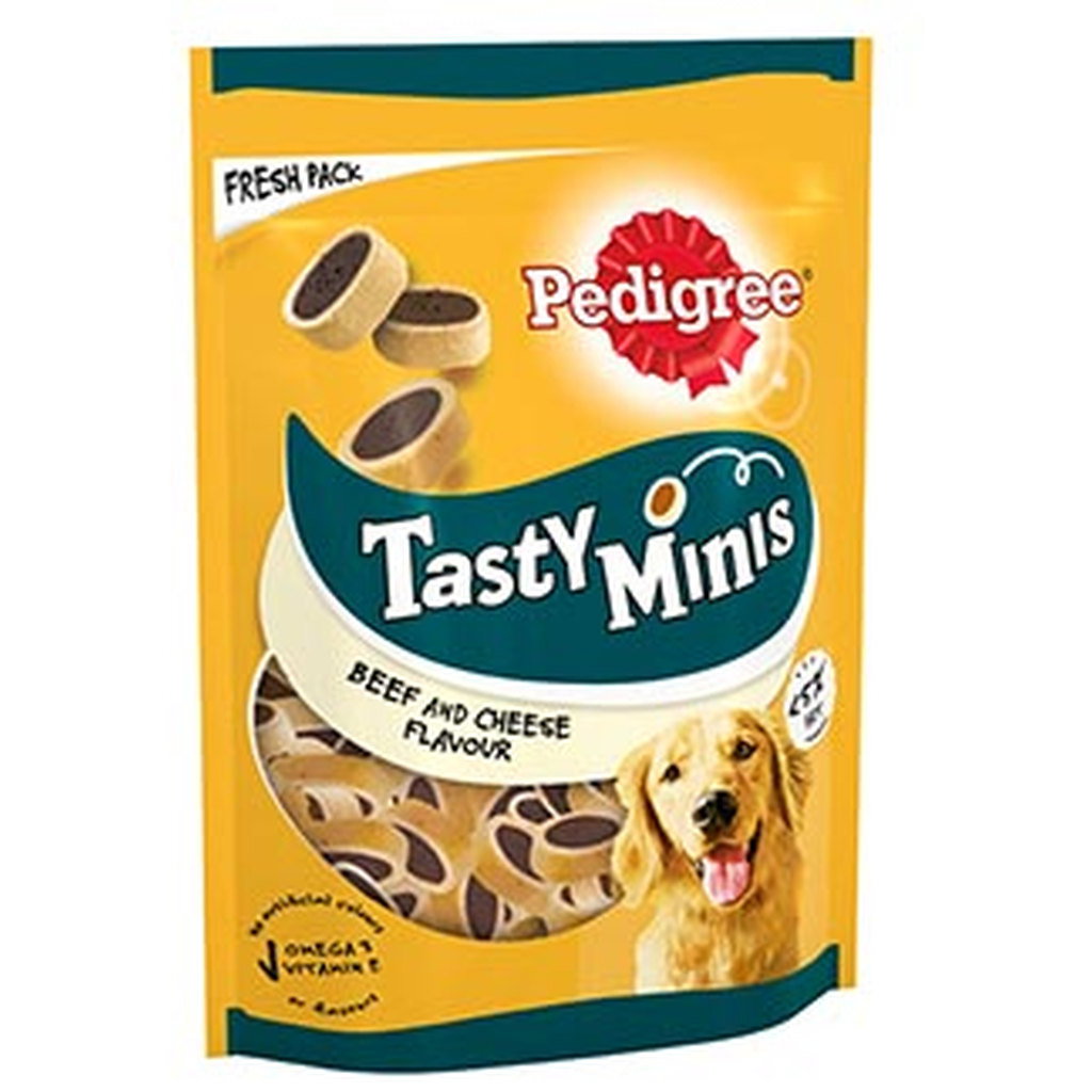 Pedigree Tasty Minis Beef & Cheese Dog Treats, 140g