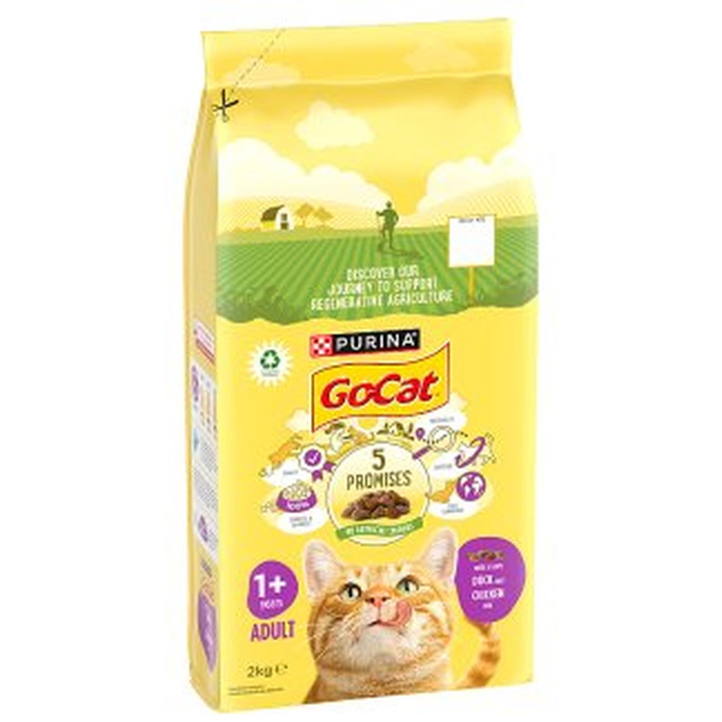 Go-Cat Duck & Chicken Adult Dry Cat Food, 2kg